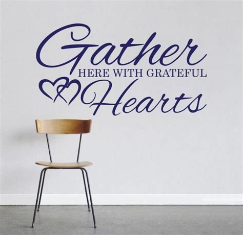 Grateful Heart Wall Decal Heart Wall Heart Wall Decor