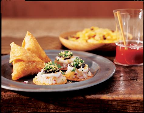 It's about colour and vibrancy, big flavours in small if you're looking for some party food ideas, you can choose how challenging you want your time in the kitchen to be. Indian Party Menu - Sunset Magazine