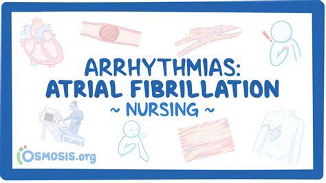 Arrhythmias Atrial Fibrillation Afib Nursing Osmosis Video Library