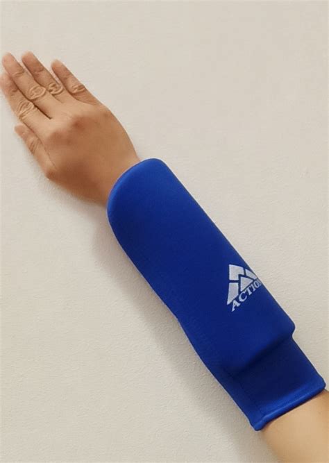 Forearm Protector Fabric Blue · Action Martial Arts Supplies Ltd