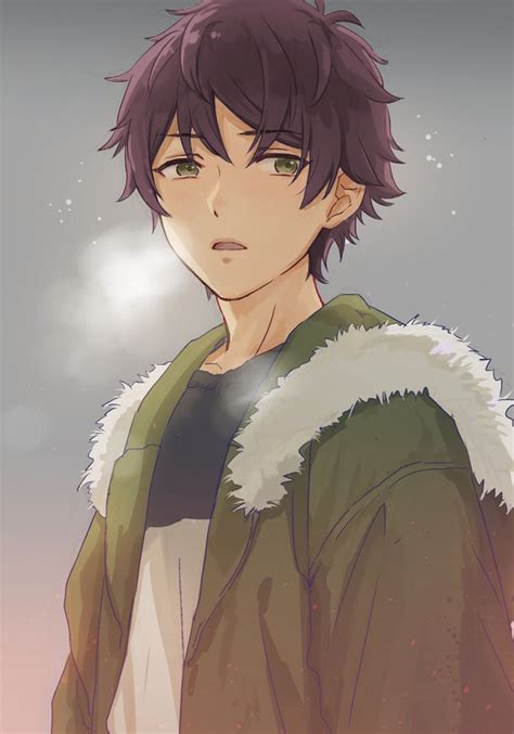 Handsome Anime Boy Dark Brown Hair Anime Wallpaper Hd
