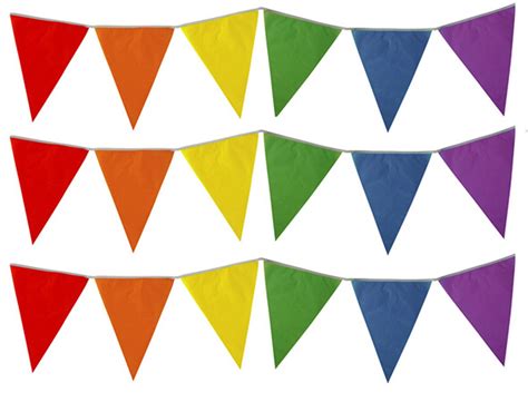 10m 20 Flags Colour Bunting Flags Pennants Party Decorations