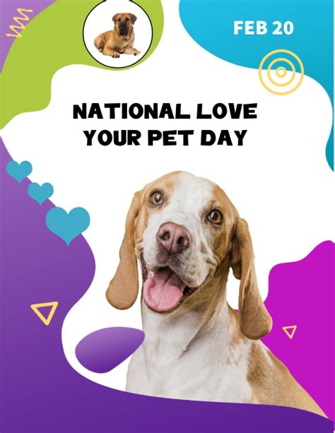 National Love Your Pet Day Postermywall