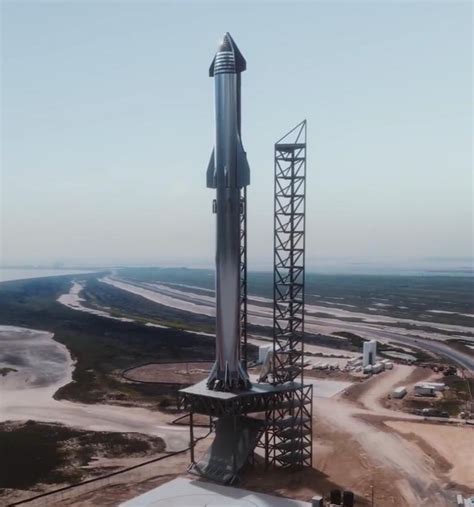 Leaked Official Render Of SpaceX Starship Super Heavy At Launch Pad In