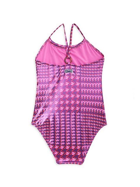 Shop Vilebrequin Little Girls And Girls Printed One Piece Swimsuit