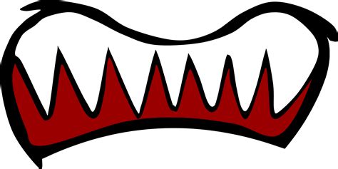 Scared Mouth Png Scary Mouth Clipart Png Free Transparent Clipart