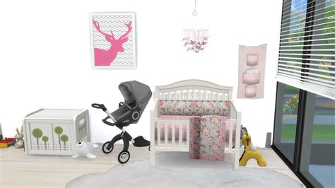Modelsims4 The Sims 4 Baby Girl Nursery Townhouse