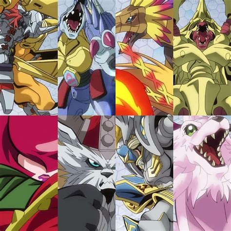 Digimon Tri Megas Wargreymon Metalgarurumon Hououmonphoenixmon