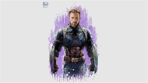 Captain America In Avengers Infinity War 2018 Artwork Wallpaper Hd Movies Wallpapers 4k