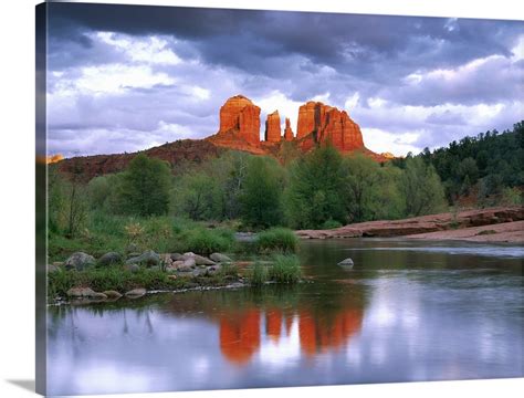 Cathedral Rock Reflected In Oak Creek Red Rock State Park Near Sedona