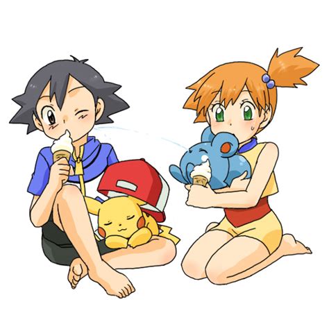 Pikachu Ash Ketchum Misty And Azurill Pokemon And 3 More Drawn By