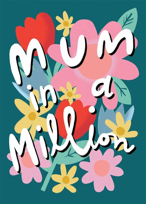 Mum In A Million Mothers Day Card Scribbler