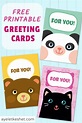 free printable cute greeting cards - Ayelet Keshet