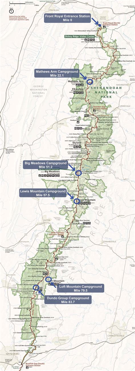 Shenandoah National Park Camping Map Tmbtent