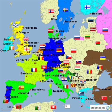 Fuelle die karte von europa aus indem du das jeweils hervorgehobene land richtig bitte teilen sie auf social media. Europa von 6b-am-Sailer - Landkarte für Europa