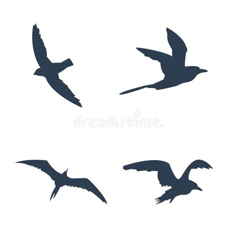 Flying Bird Icon Stock Illustration Illustration Of Plumage 104940805