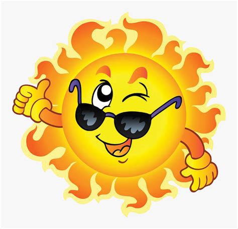 Cartoon Sun With Sunglasses Clipart Png Download Transparent Png