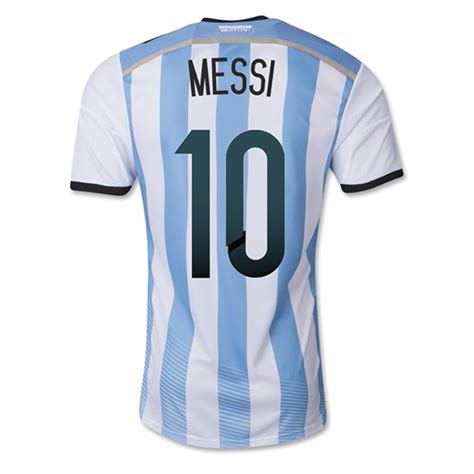 Sale 8395 Adidas Argentina Messi 10 Home 2014