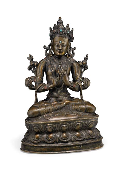 A Bronze Figure Of Maitreya