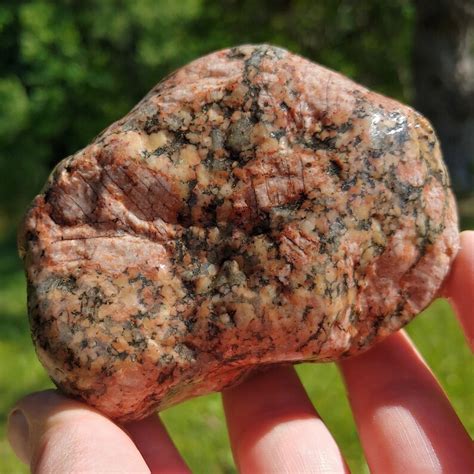 Hefty Porphyritic Granite Mineral W Large Pink Orthoclase Etsy