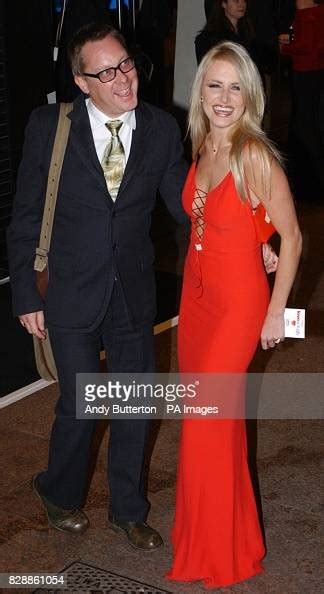 Comedian Vic Reeves With His Wife Model Nancy Sorrell Arrive For