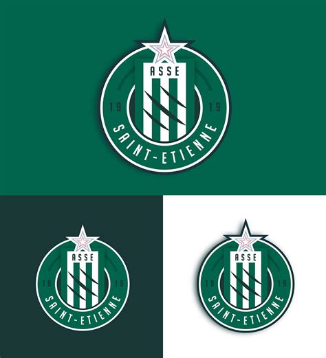 As Saint Étienne Rebrand On Behance In 2021 Football Logo Design