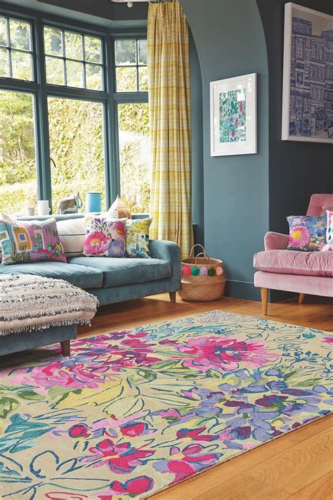 Bluebellgray Rug Ines Jardin Colourful Living Room Living Room Decor