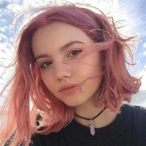 Coloring your hair pink is a fun way to enjoy a hair makeover. Tumblr Style Pale Pink Short Hair Colors | Short ...