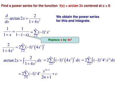 Ppt Representation Of Functions By Power Series Powerpoint