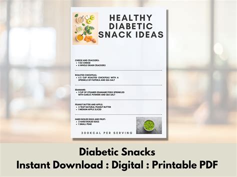 Healthy Diabetic Snack Ideas Printable Pdf Nutrient Dense Snacks Easy