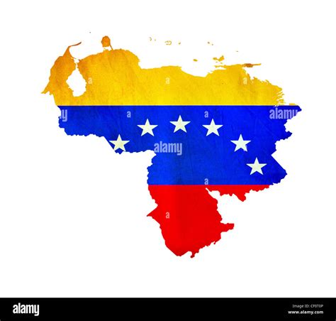 Map Of Venezuela Isolated Stock Photo Alamy