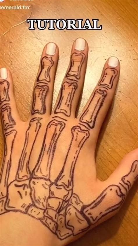 Skeleton Hand Tutorial Skeleton Hand Tattoo Hand Tattoos Tattoos