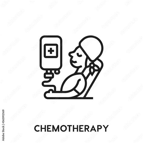 Chemotherapy Vector Icon Chemotherapy Sign Symbol Modern Simple Icon