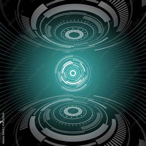 Abstract Digital Technology Background 500x500 Pixels Stock Vector