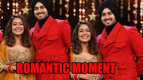 Neha Kakkar And Rohanpreet Singhs Romantic Moment Caught On Camera