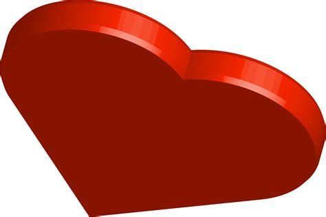 Valentines Love Shapes 3d Red Heart Shapes 3d Style Love Shape Design