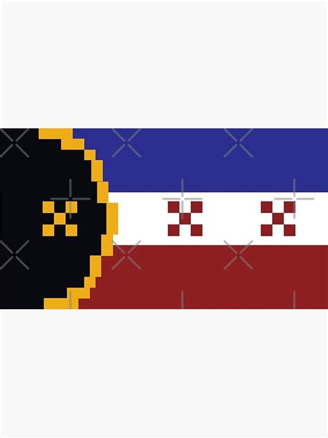 Dream Smp Lmanberg Pixel Flag War Dream Minecraft Poster By