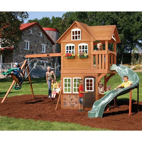 Backyard Playground And Swing Sets Ideas Backyard Play Sets For Your Kids