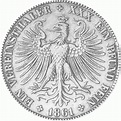 Altdeutschland Freie Stadt Frankfurt Silber Vereinstaler 1864 | Heubach ...