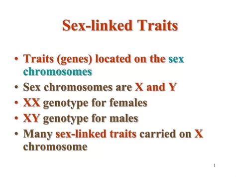 Ppt Sex Linked Traits Powerpoint Presentation Free Download Id9301557