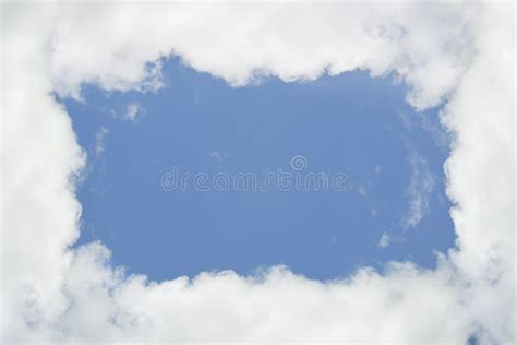 Cloudy Frame Blue Sky Stock Image Image 25231411