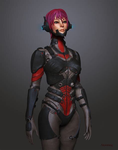 Sci Fi Female Soldier 3d Model Cgtrader