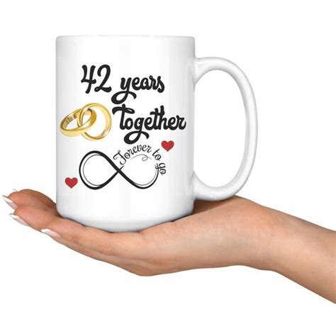 42nd Wedding Anniversary Gift For Him And Her Married For 42 Etsy
