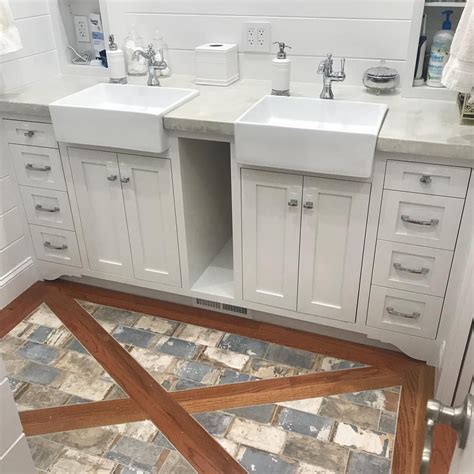 The jack and jill style allows two bedrooms to enjoy the convenience of having a separate bathroom entrance. Sawdust girl's jack and Jill bathroom vanity | Jack and jill bathroom, Bathroom sink vanity ...