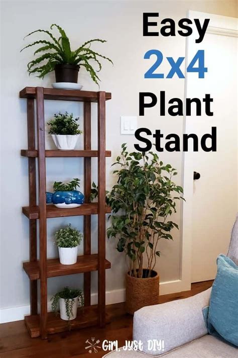 Diy 2x4 Plant Stand With Build Plans Diy Plant Stand Wood Plant