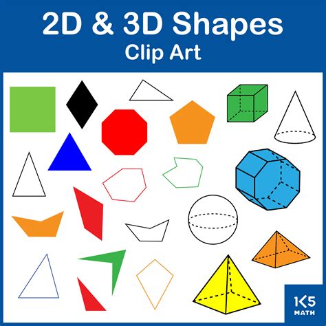 2d And 3d Shapes Clipart Clip Art Library Images And Photos Finder