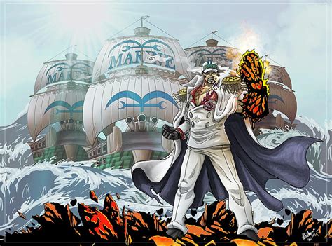 Artstation Fleet Admiral Sakazuki One Piece Al Boichone Admirals