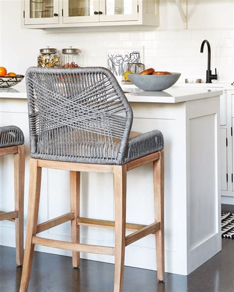 Nothing says relaxation quite like enjoying a cocktail on your deck or patio. These woven rope counter stools are such a fun, unexpected ...