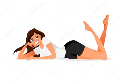 relaxed woman — stock vector © mellefrenchy 6885448