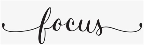 Focus Word Clip Art